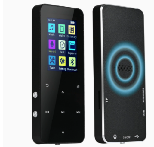 Odtwarzacz MP3 Bluetooth z ekranem HD 2,4 cala, radiem FM i wbudowanym głośnikiem