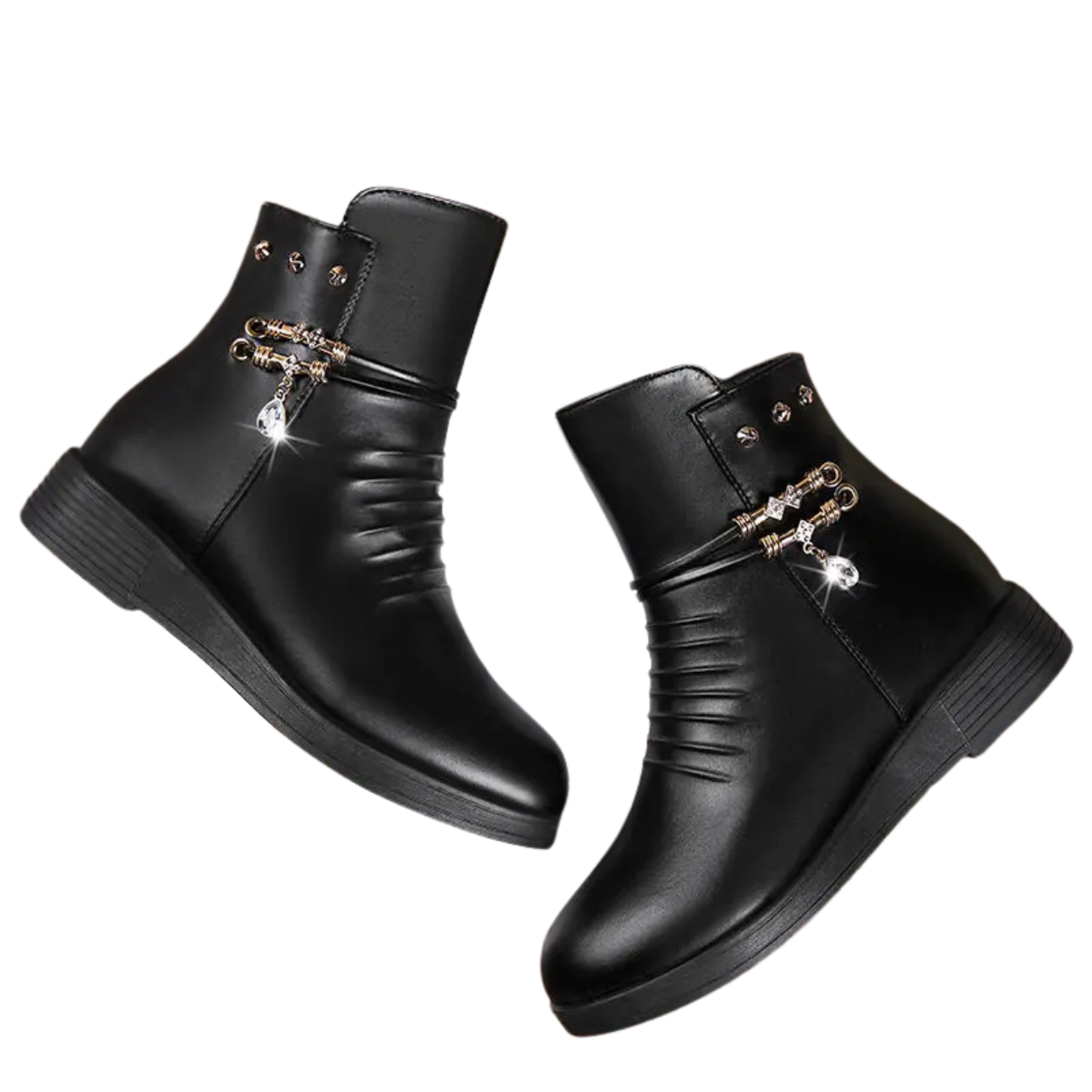 Ciepłe i Wygodne Botki Zamszowe na Zimę