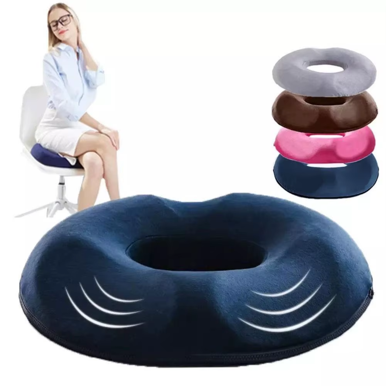 Ergonomiczna poduszka lędźwiowa do biura