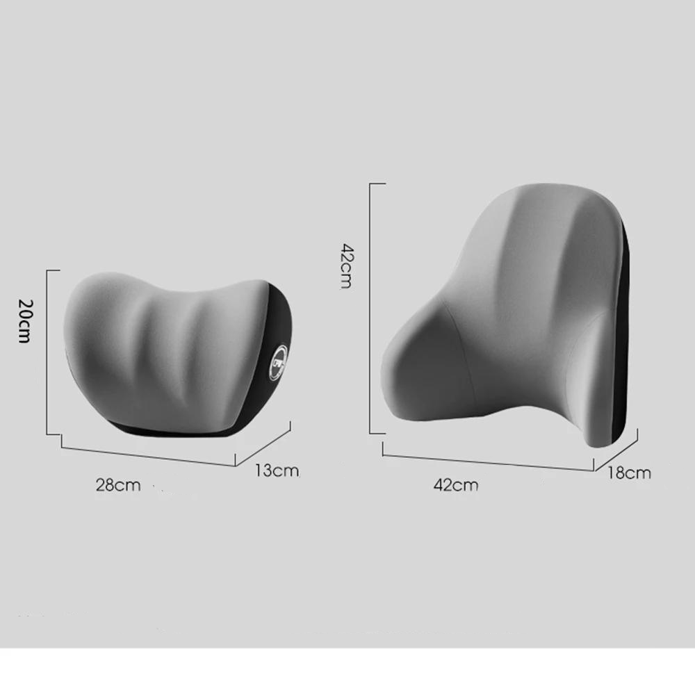 Masażowa Poduszka Samochodowa z Wibracjami i Regulowanym Zagłówkiem
