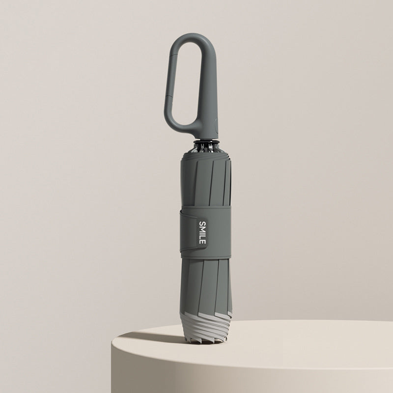 Lekki składany parasol podróżny z odblaskową krawędzią