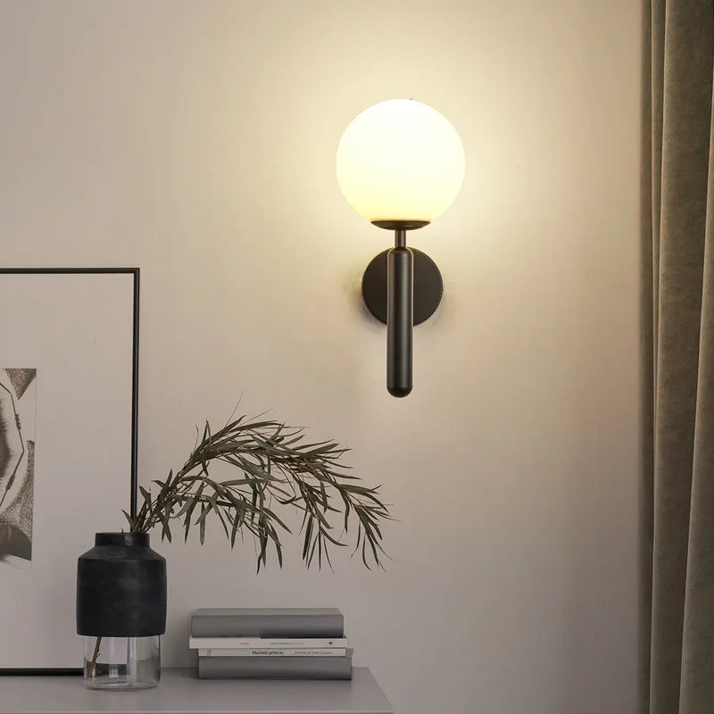 Nowoczesna okrągła lampa ścienna LED