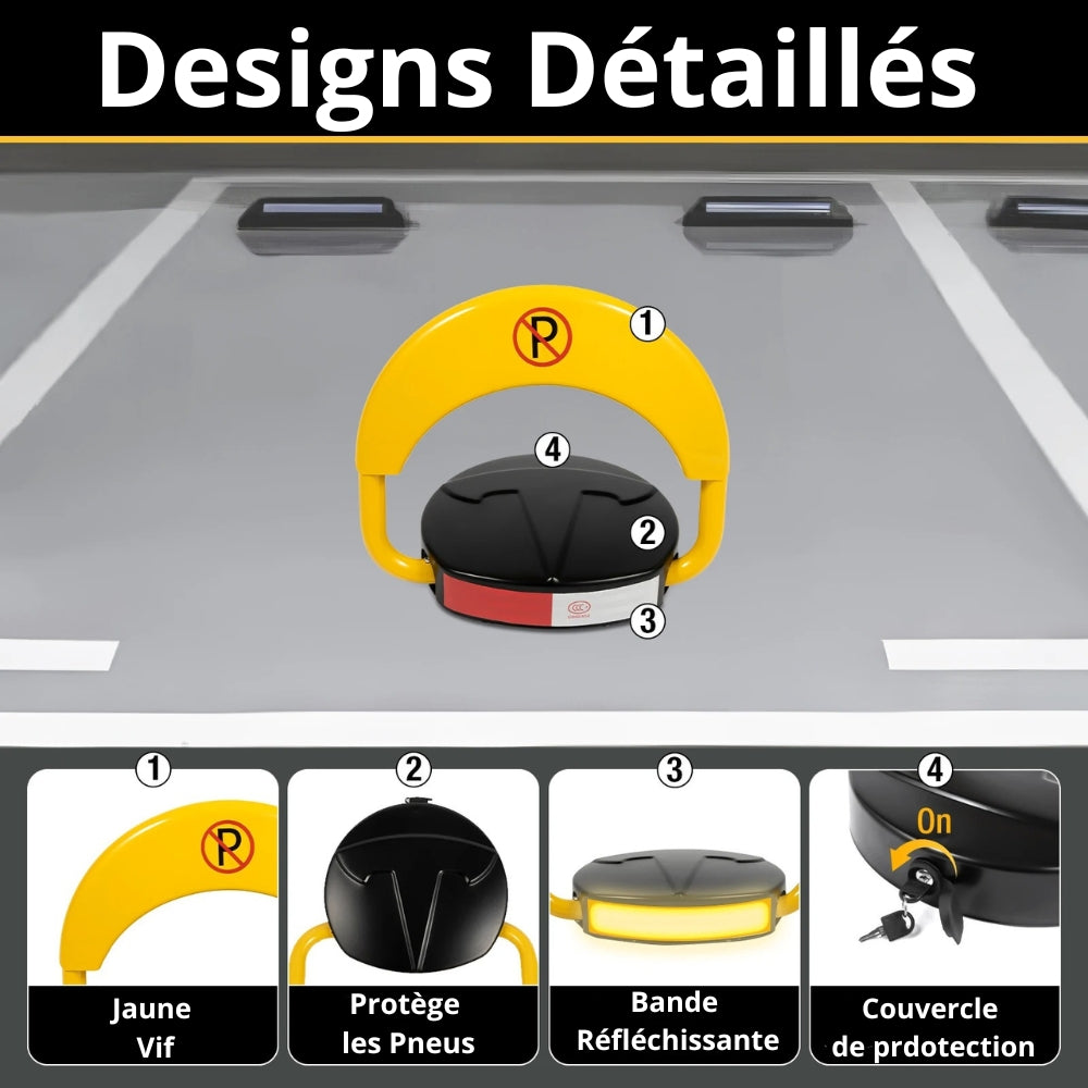 Automatyczna bariera parkingowa bez wiercenia do samochodu