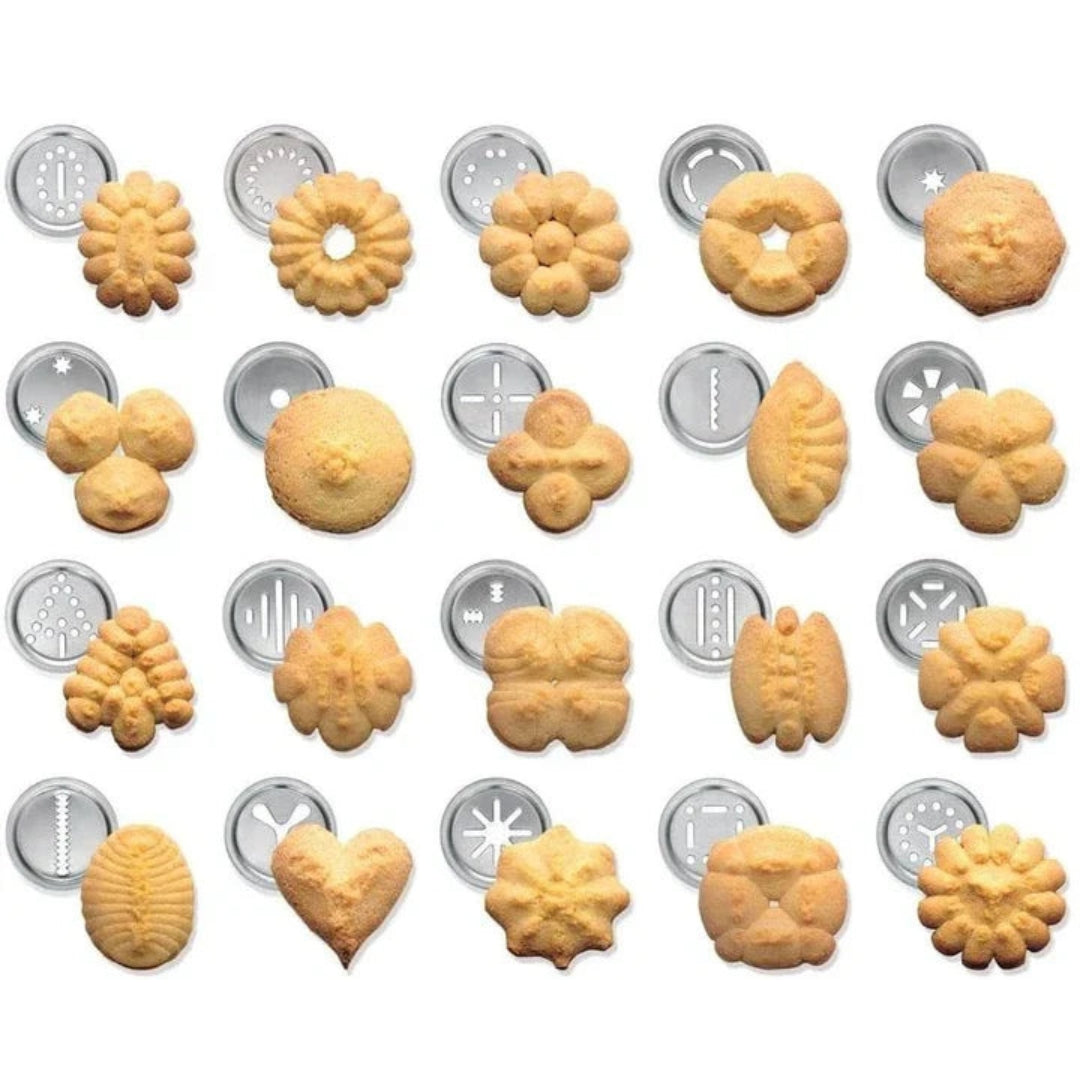Foremka do Ciastek Aluminiowa z 20 Kształtami i 4 Końcówkami