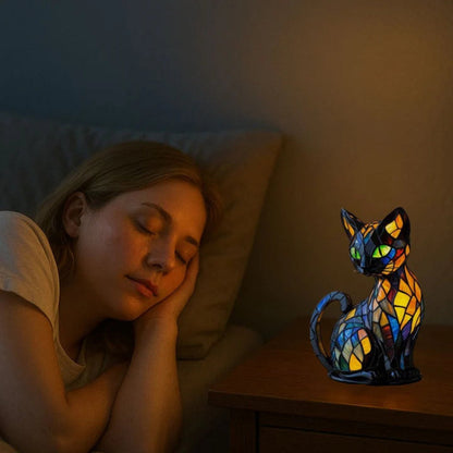 Zabawna i Kolorowa Lampa LED Kot