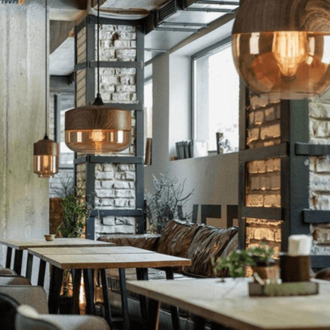 Lampa Sufitowa Drewniana w Stylu Skandynawskim