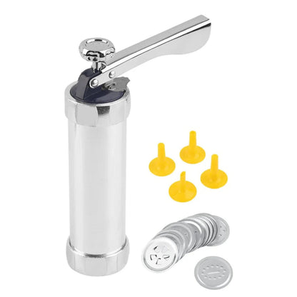 Foremka do Ciastek Aluminiowa z 20 Kształtami i 4 Końcówkami