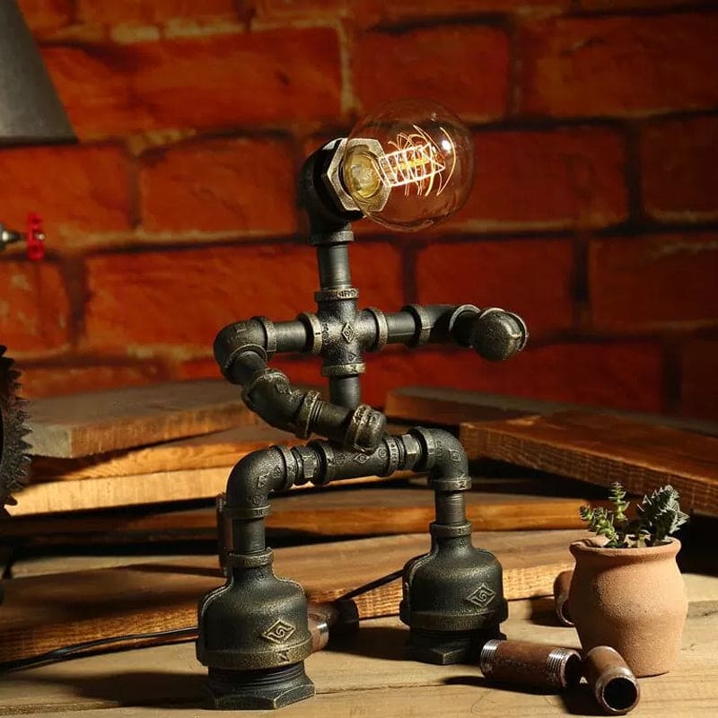 Futurystyczna lampa biurkowa Robot