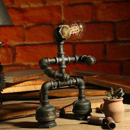 Futurystyczna lampa biurkowa Robot