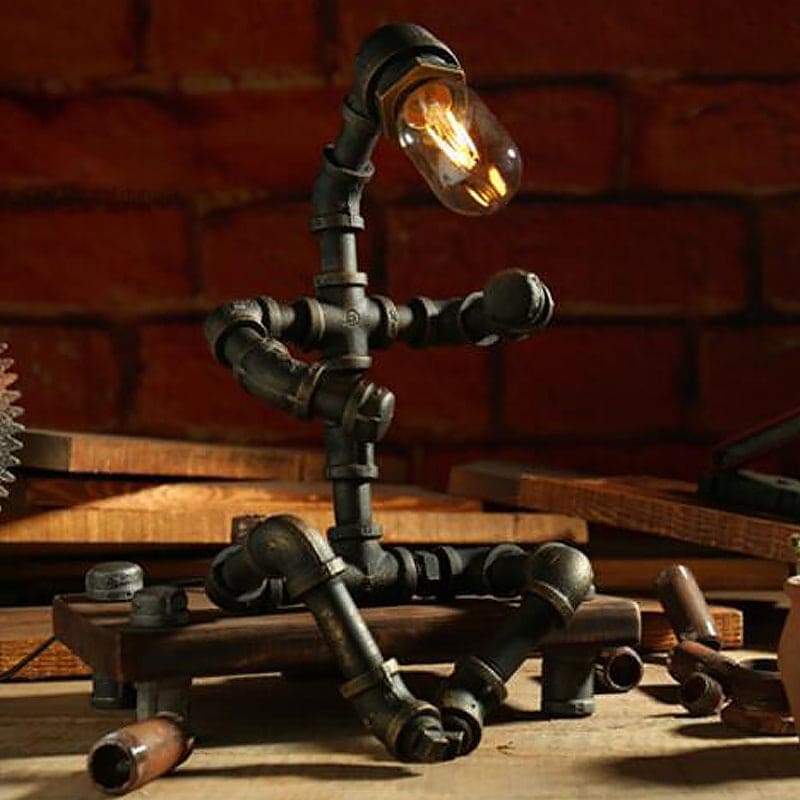 Futurystyczna lampa biurkowa Robot