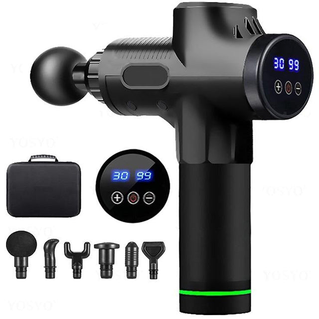 Mocny pistolet do masażu mięśni - Intensywny aparat do masażu 30 prędkości