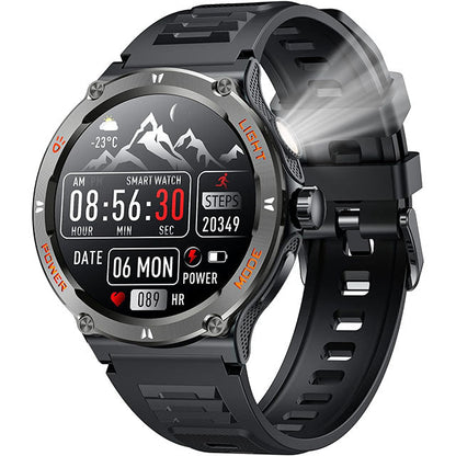 Montre Smart Sport Homme GPS Écran Tactile avec Lampe LED et Compas - Santeova