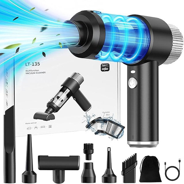 Przenośny i szybki odkurzacz samochodowy