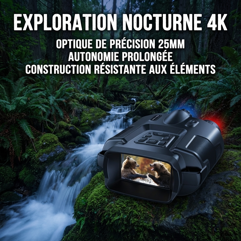 Marcherelle™ – Lornetka do widzenia nocnego 4k z szerokim i wyraźnym obrazem