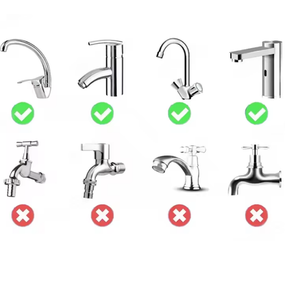 Uniwersalny perlator do kranu zapobiegający kapanie 360°