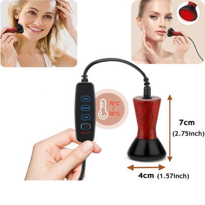 Elektryczne Podgrzewane Urządzenie do Masażu Gua Sha na Twarz