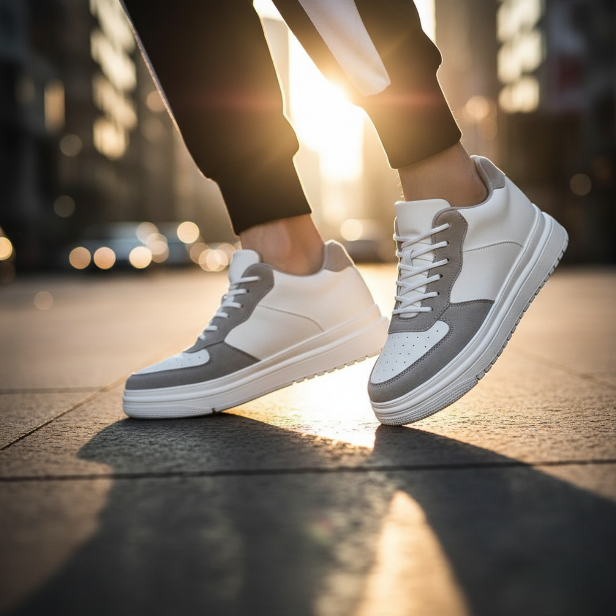 Dyskretne i wygodne męskie buty z podwyższeniem