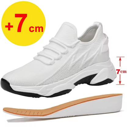 Buty sportowe z dyskretnym podwyższeniem +7 cm