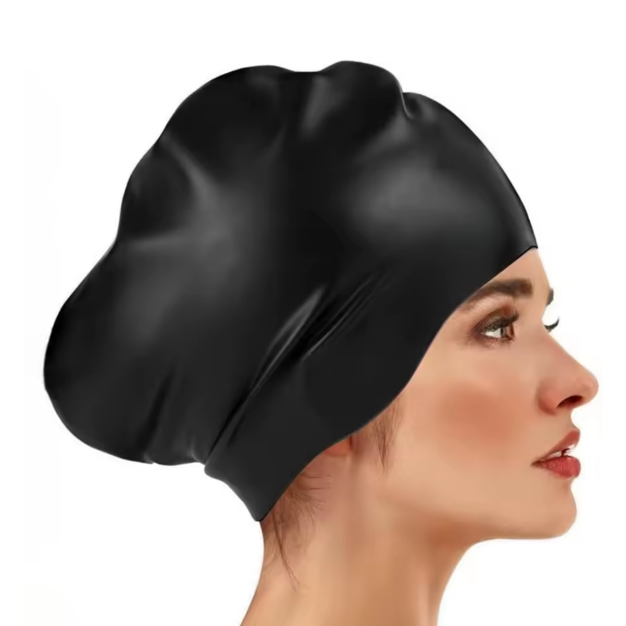 Bonnet de bain Grande Taille pour Cheveux Longs - Marcherelle