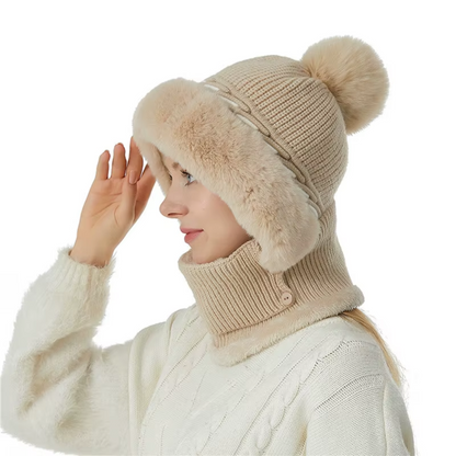 Czapka i Szalik Polarowy 2 w 1 Miękki i Ciepły