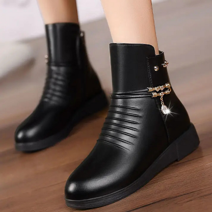 Ciepłe i Wygodne Botki Zamszowe na Zimę