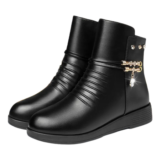 Bottines Hiver Chaudes et Confortables en Daim Élégant - Marcherelle