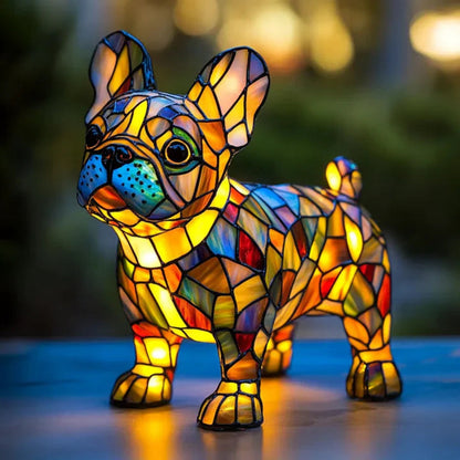 Lampe Chien Colorée Style Rétro pour Amateurs de Chiens - Foivo