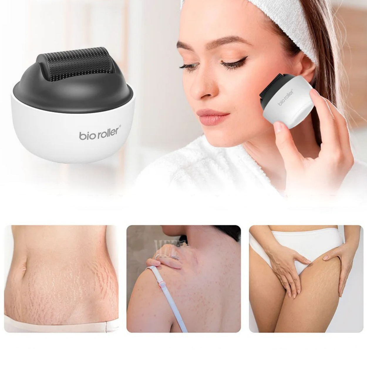 Titanowy wałek do mikronakłuwania 1200 igieł wielokrotnego użytku