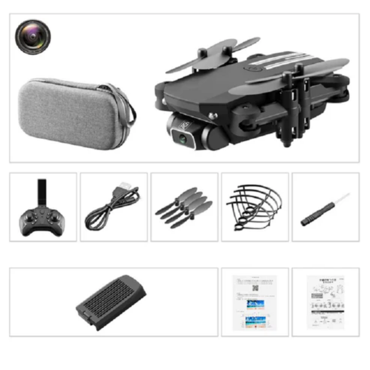 Mini dron 4K WiFi z przenośną kamerą HD