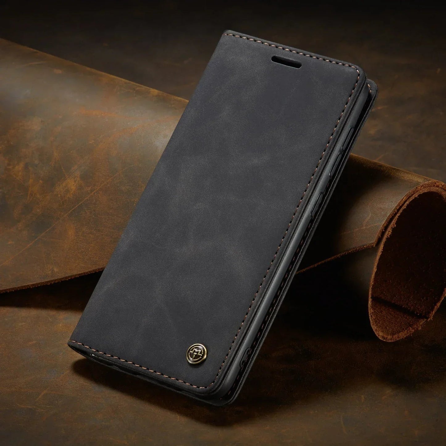 Étui Téléphone Cuir Artificiel pour Samsung avec Fente Carte - Foivo