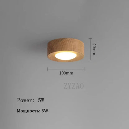 Lampa sufitowa z drewna Chic z intensywnym LED
