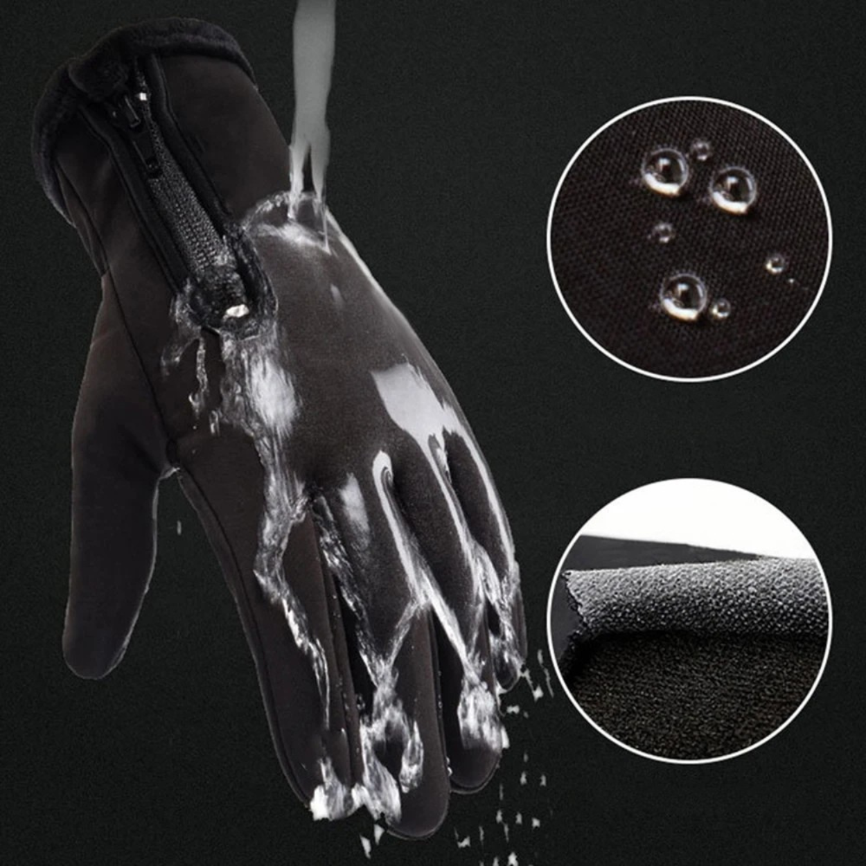 Wodoodporne i Ogrzewane Rękawice Motocyklowe na Zimę