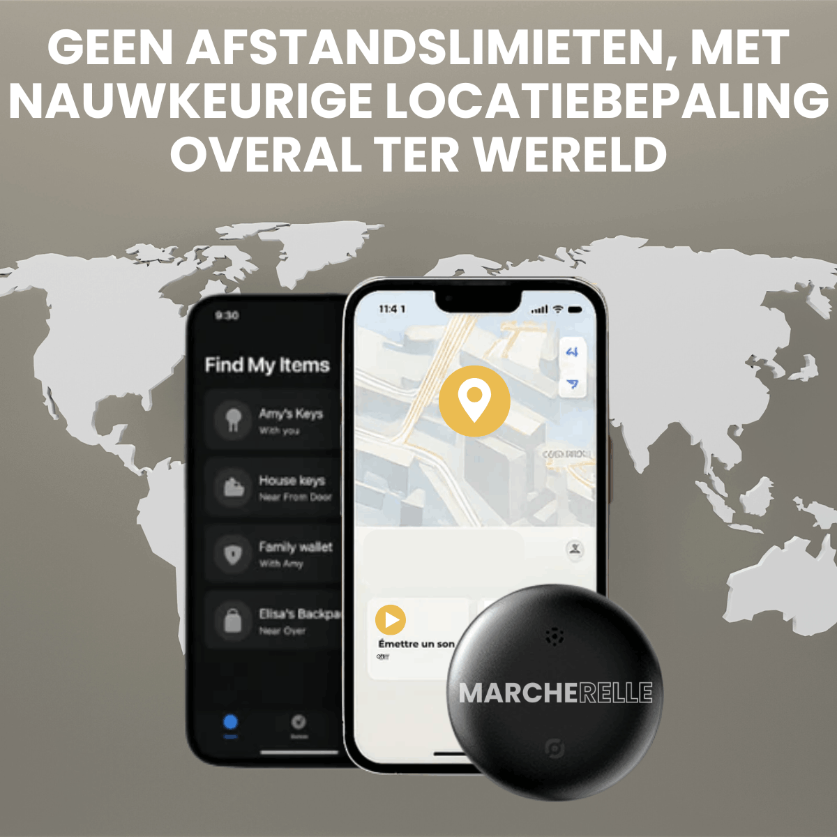 Marcherelle - Lokalizator GPS bez abonamentu | Kompatybilny z Android i iOS