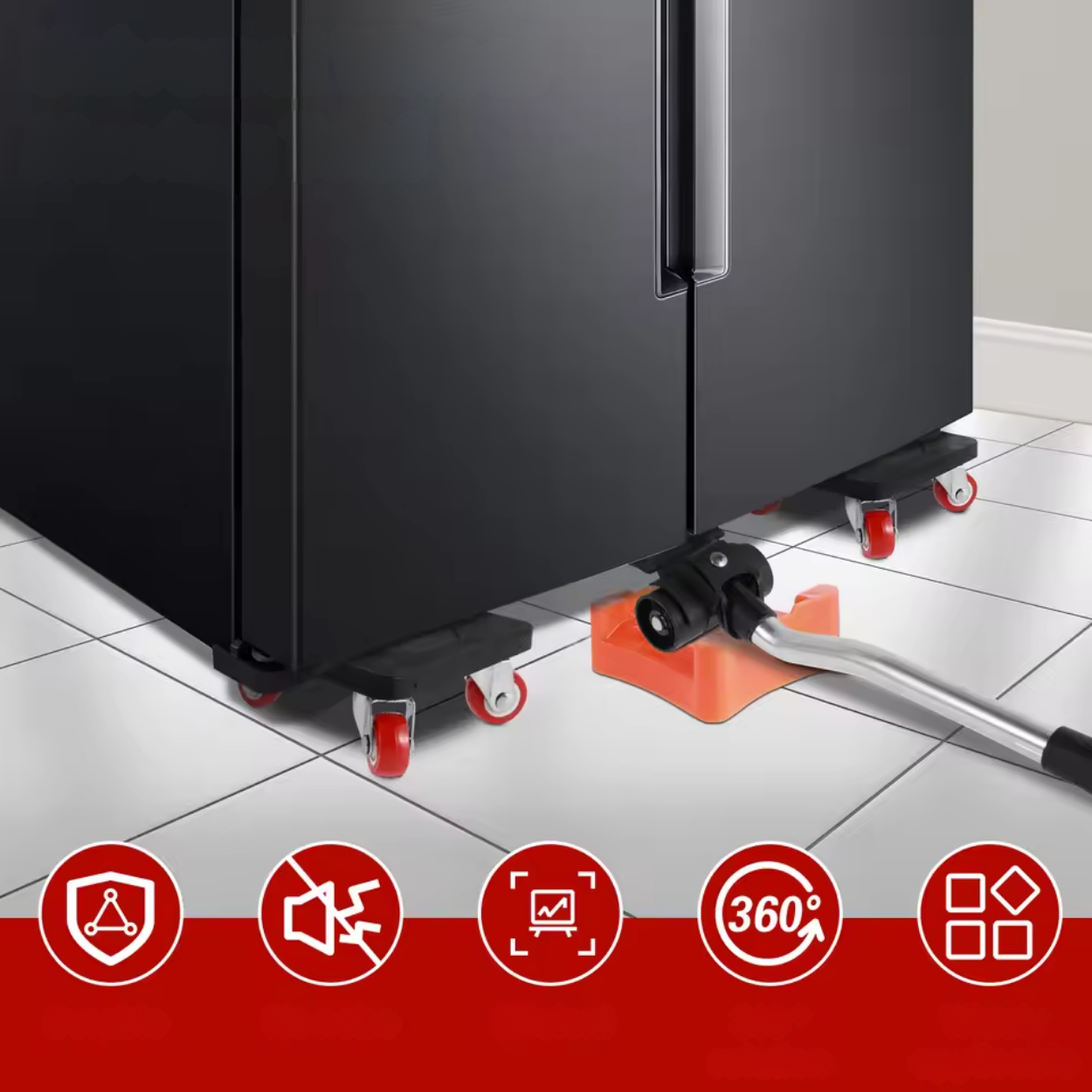 Rolki do przesuwania mebli z zestawem do podnoszenia