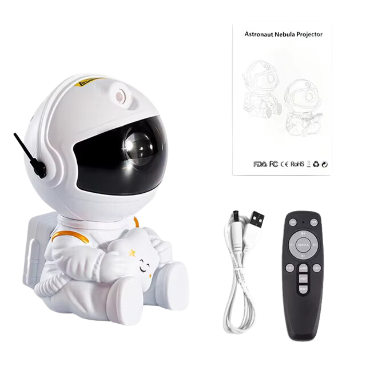 Projektor LED o wzorze astralnym
