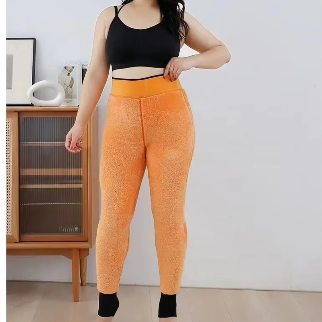 Miękkie i Ciepłe Legginsy Plus Size dla Kobiet
