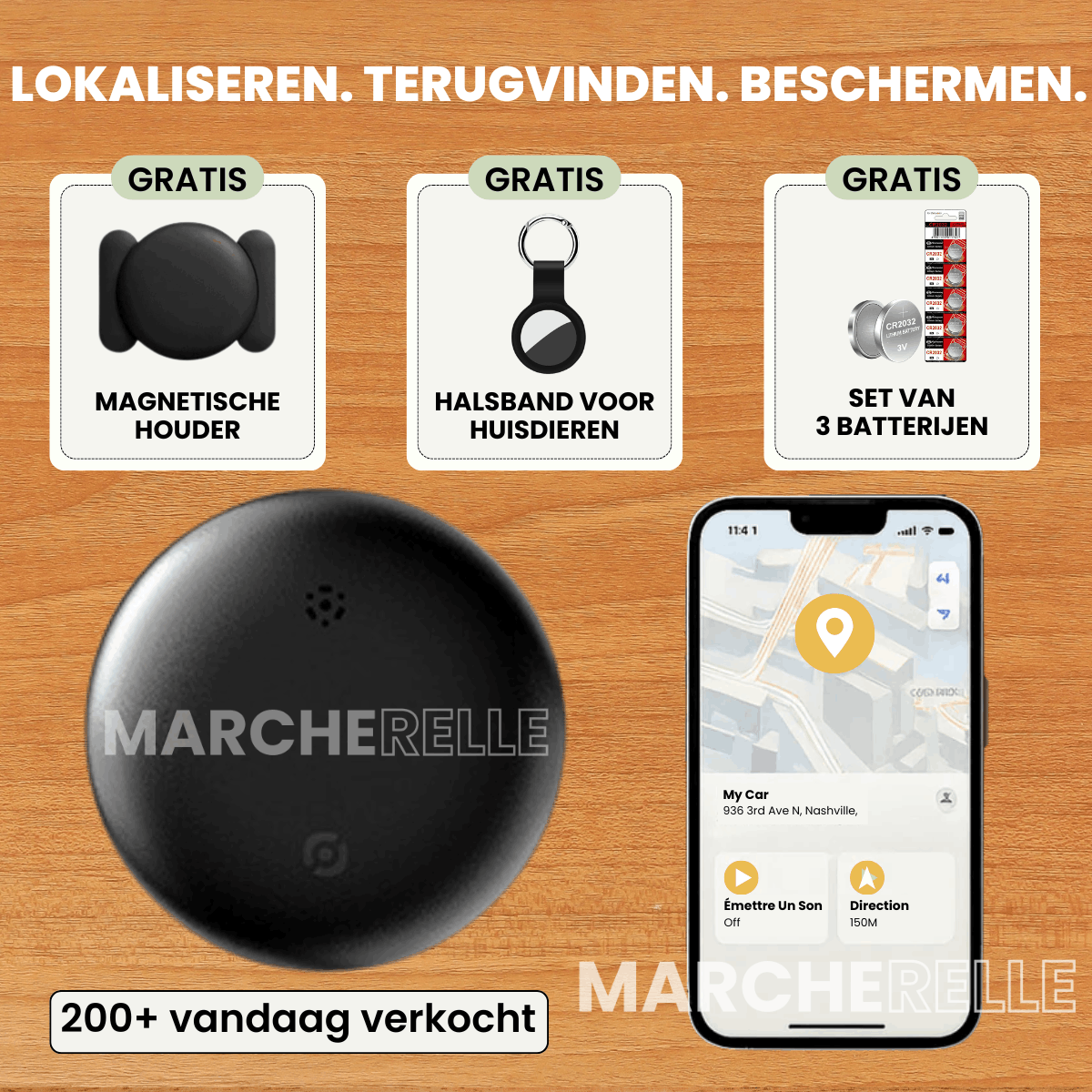 Marcherelle - Lokalizator GPS bez abonamentu | Kompatybilny z Android i iOS