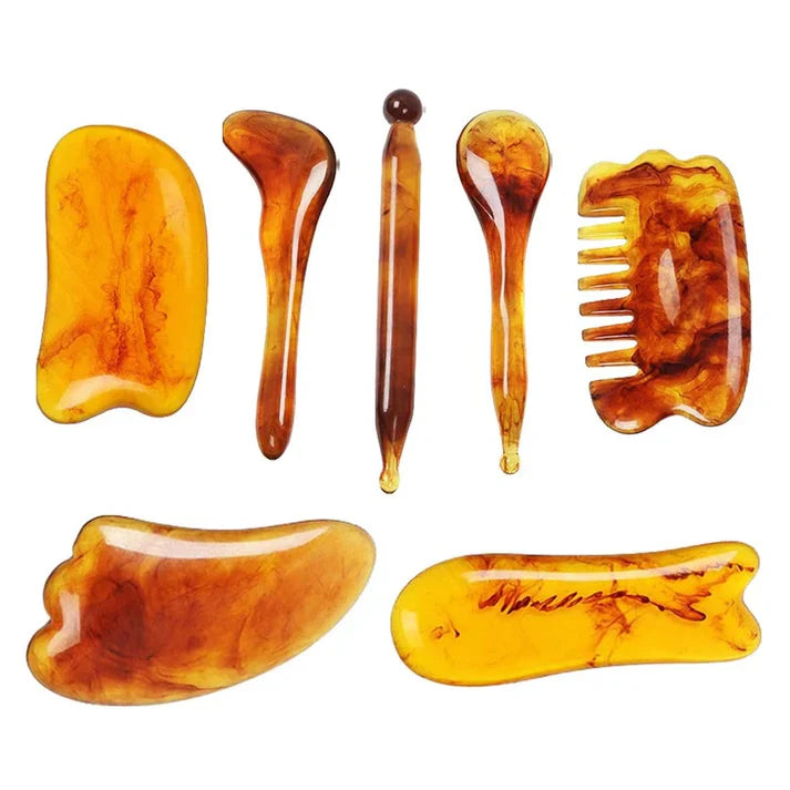 Kompletny zestaw do masażu Gua Sha 7 elementów