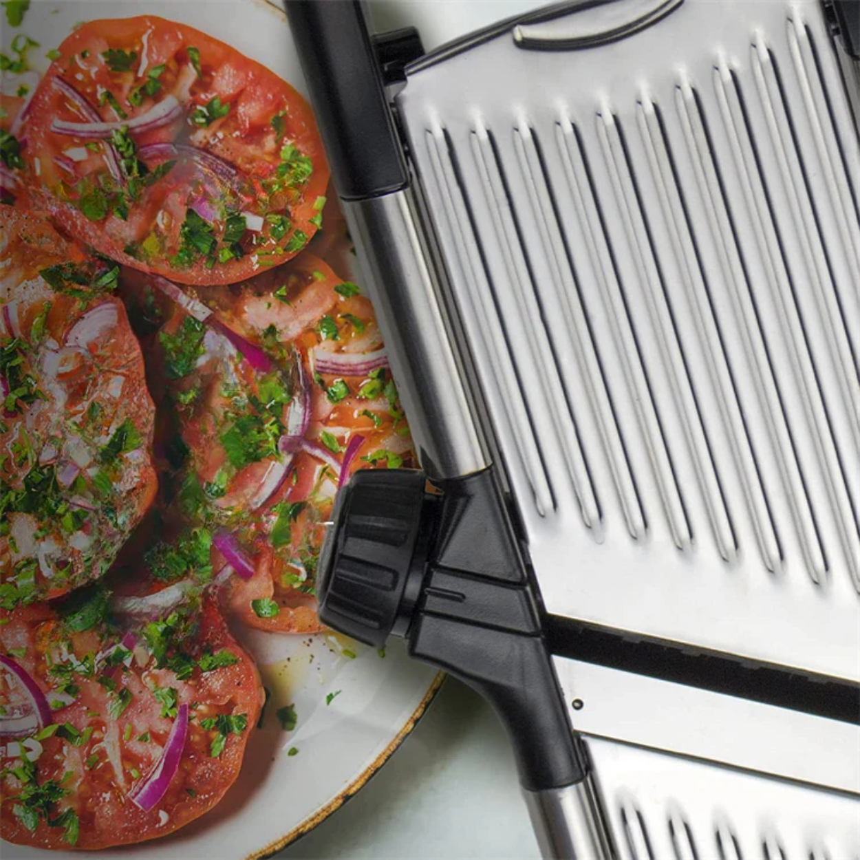 Regulowana Mandolina Kuchenne ze Stali Nierdzewnej z Ostrym Ostrzem