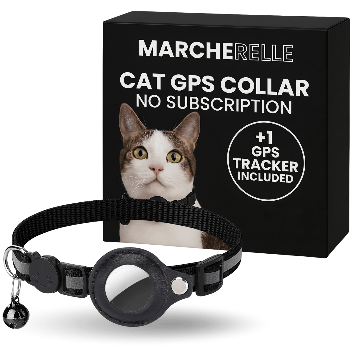 Macherelle™ – Obroża GPS dla kota bez abonamentu | Kompatybilna z iOS i Android