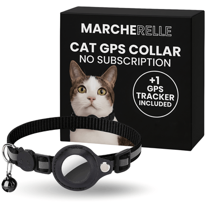Macherelle™ – Obroża GPS dla kota bez abonamentu | Kompatybilna z iOS i Android