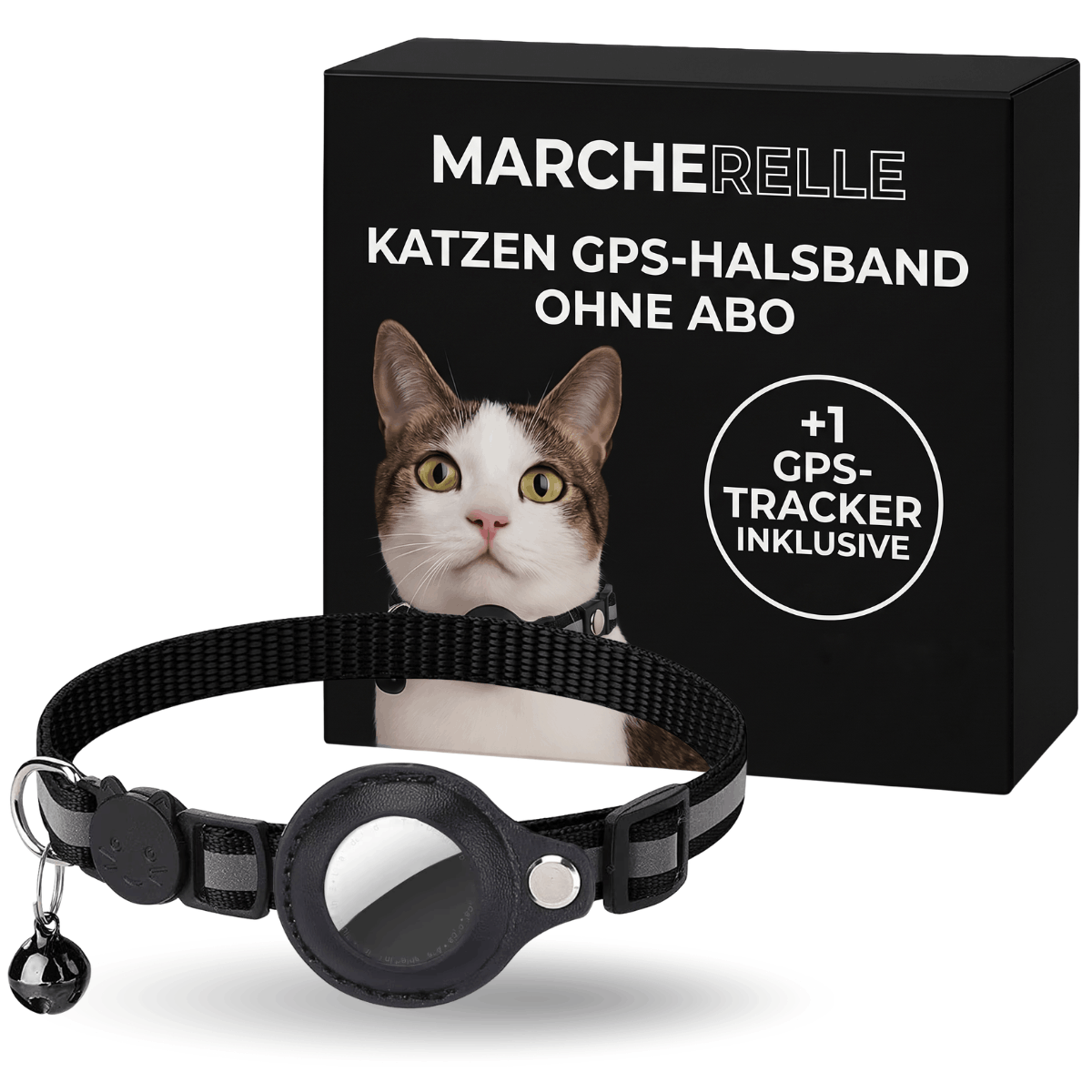 Macherelle™ – obroża GPS dla kota bez abonamentu | Kompatybilna z iOS i Android