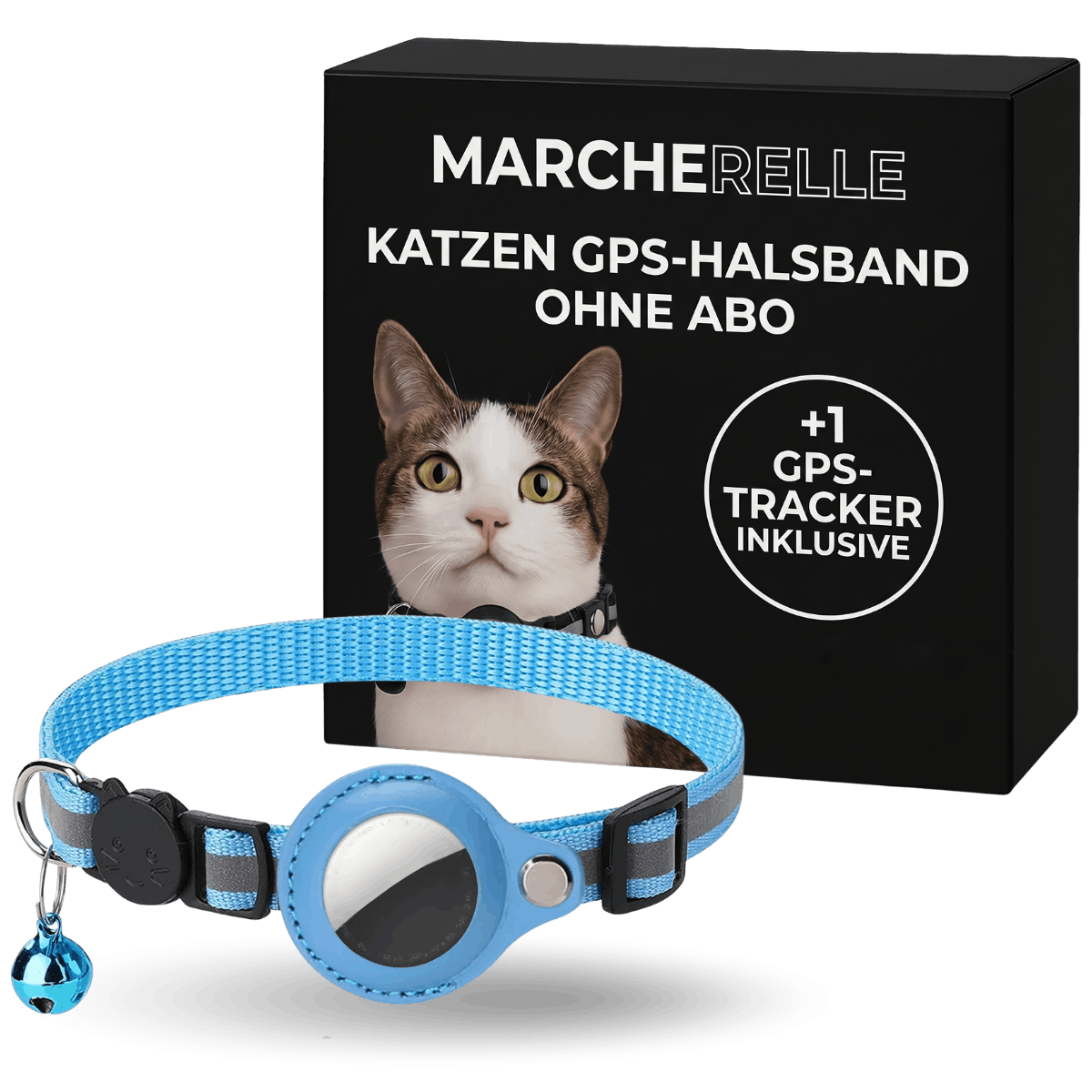 Macherelle™ – obroża GPS dla kota bez abonamentu | Kompatybilna z iOS i Android