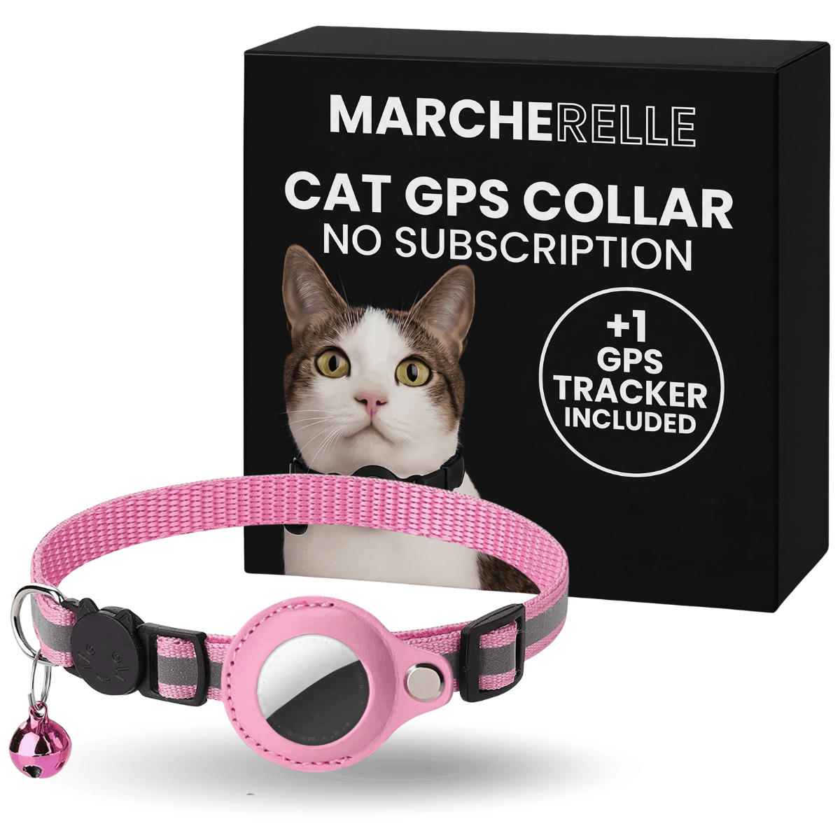 Macherelle™ – Obroża GPS dla kota bez abonamentu | Kompatybilna z iOS i Android
