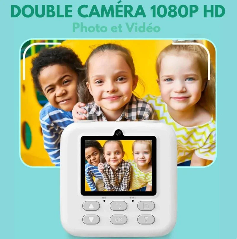 Marcherelle™ – Appareil Photo Enfant Instantané Ludique & Créatif avec Impression