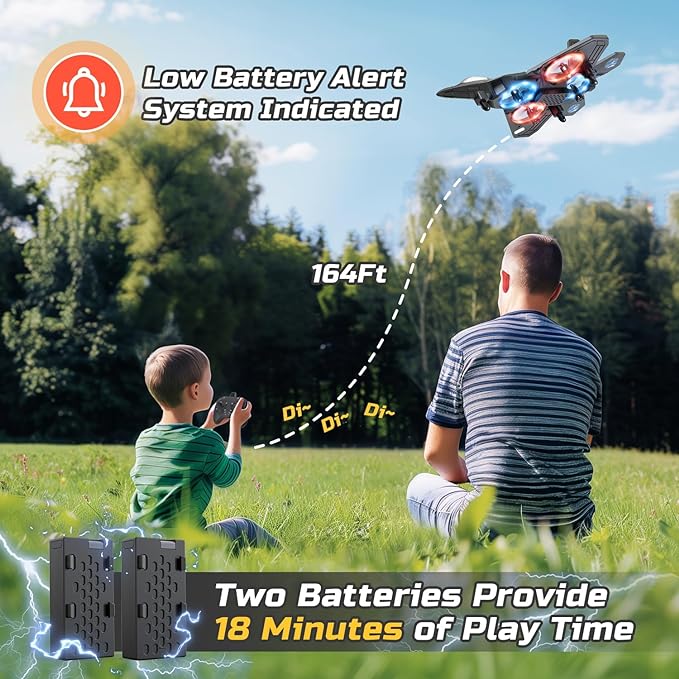 Marcherelle™ – Avion Télécommandé avec Lumière Voltige et Fun