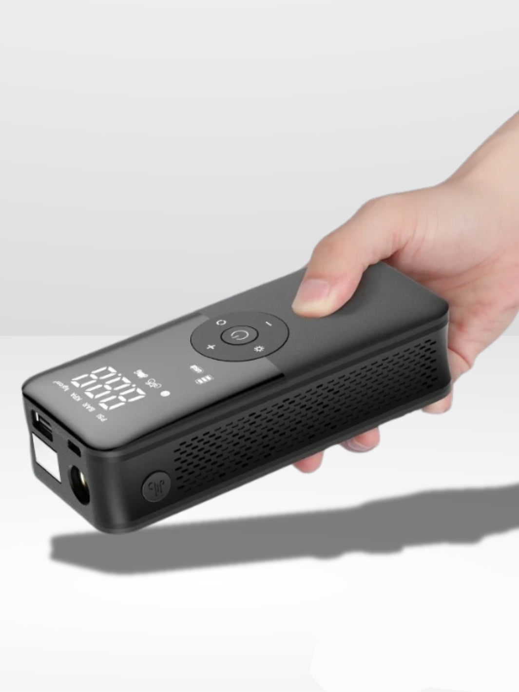 Marcherelle™ – Compresseur d’Air Portable Voiture 4-en-1 Rechargeable