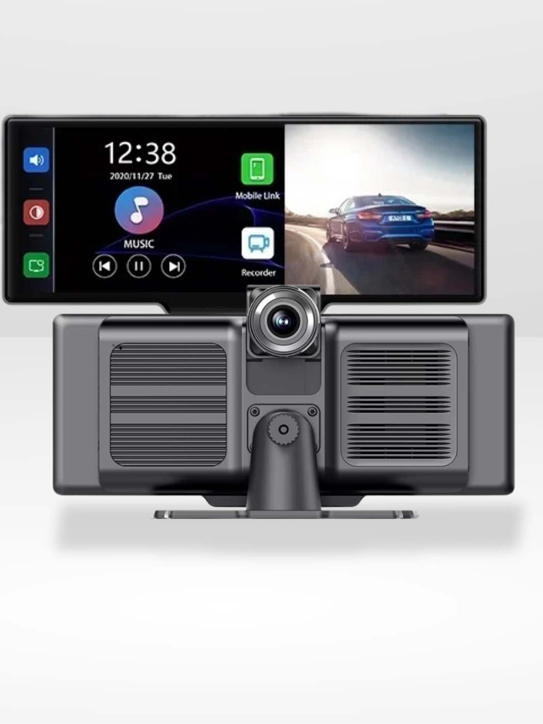 Marcherelle™ – Écran CarPlay Sans Fil avec Dashcam 4K Intégrée