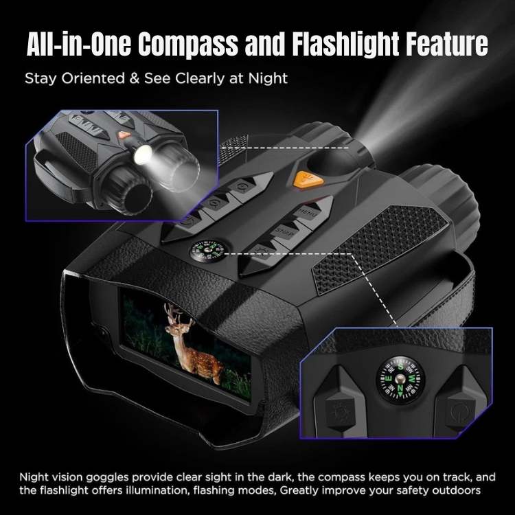 Marcherelle™ – Jumelles à Vision Nocturne Infrarouge 4K