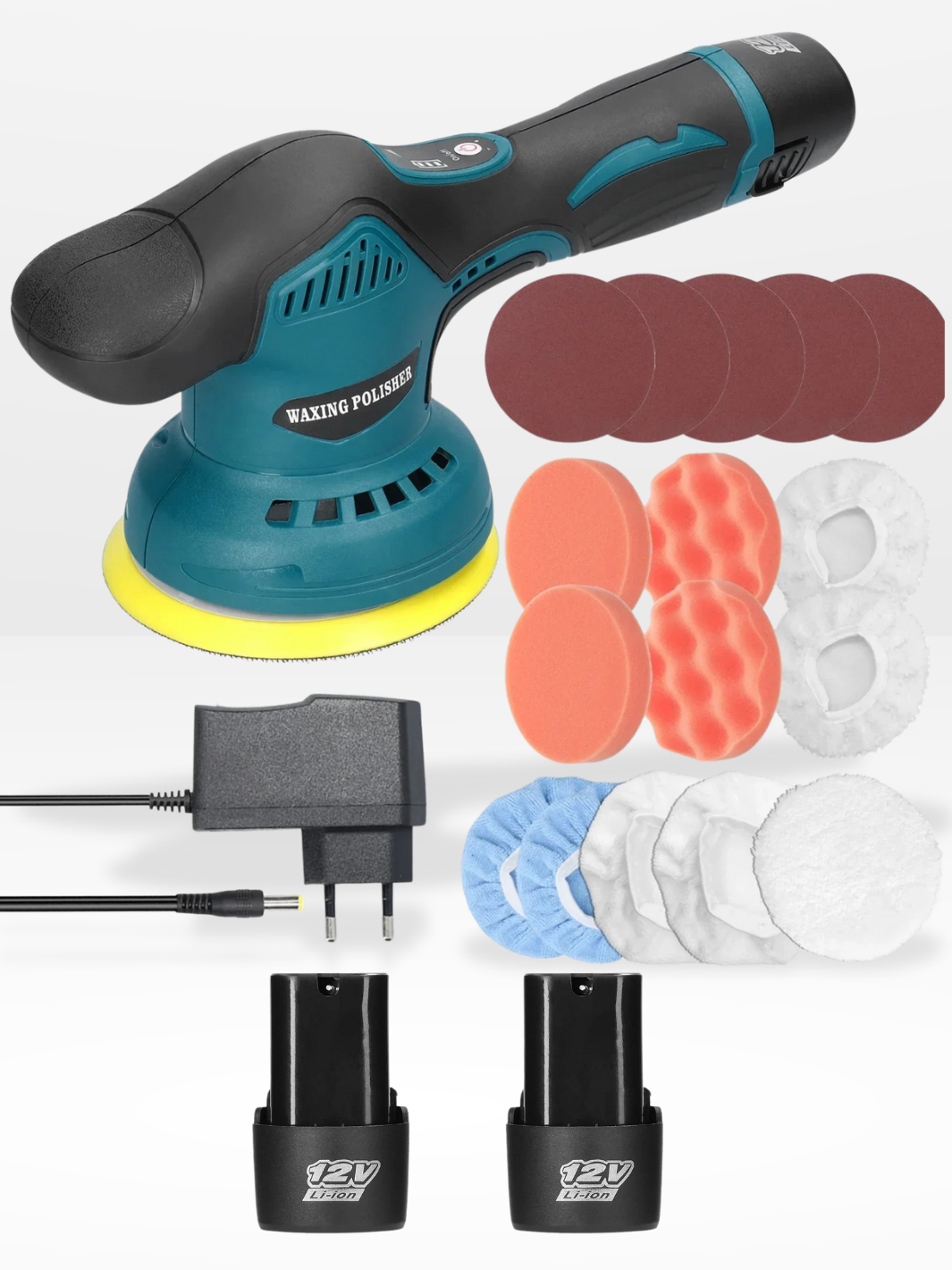 Marcherelle™ – Mini Polisseuse Sans Fil Orbitale Compacte et Puissante